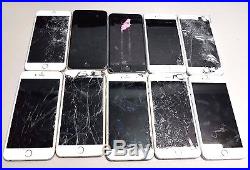 10 Lot Apple iPhone 6 Plus A1522 Locked For Parts Repair Used Wholesale As Is