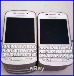 10 Lot Blackberry Q10 GSM Locked Claro For Parts Used Wholesales As Is White