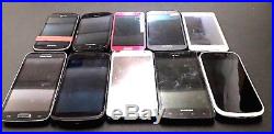 10 Lot Samsung Galaxy Mix Models GSM For Parts Repair Used Wholesale AS IS