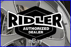 17x8 RIDLER Wheels 0 5x120.65 83.82 675 Rims Chrome (Set of 4)