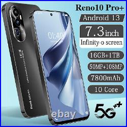 2023 Reno10 Pro+ Smartphone 7.3 16GB+1TB Android Factory Unlocked Mobile Phone