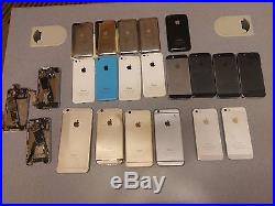 23X- Apple iPhones iPods HUGE LOT OF 19 iPhones & 4 iPod Touch Parts or Repair