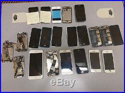 23X- Apple iPhones iPods HUGE LOT OF 19 iPhones & 4 iPod Touch Parts or Repair