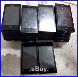 34 Lot Nokia Lumia 520.2 GSM Locked For Parts Repair Used Wholesale As Is