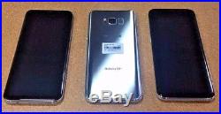 3 MINT Samsung Galaxy S8 + Plus T-Mobile 64GB Silver Lot Bad Financed IMEI #102