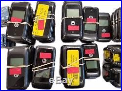 42 Lot Motorola MotoGo W419G Flip Locked Tracfone Good LCD Cellular Phone Black