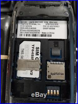 42 Lot Motorola MotoGo W419G Flip Locked Tracfone Good LCD Cellular Phone Black
