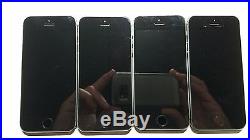 4 LOT Apple iPhone 5s A1533 Cell Phone 16 GB Factory UNLOCKED Good Condition