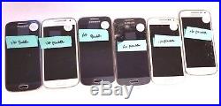 6 Lot Samsung Galaxy S4 Mini I9195L GSM For Parts Repair Used No Power Wholesale