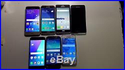 7 Lot Samsung Galaxy Cell Phones Good Condition NO Act. Lock Clean IMEI