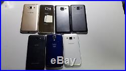 7 Lot Samsung Galaxy Cell Phones Good Condition NO Act. Lock Clean IMEI