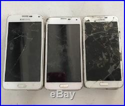 7 Lot Samsung Galaxy S5 G900F GSM For Parts Repair Used Wholesale As Is