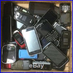 90 Whole Scrap CDMA & GSM Cellular Phones 23 LBS Gold Recovery Lot Phone