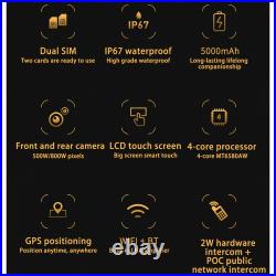 Android Walkie Talkie Two Way Radio WiFi Smartphone Mobile Cell Phone Waterproof