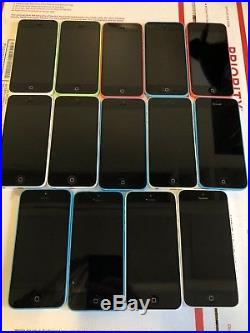 Apple iPhone 5C A1532 Mixed Carrier/GB PGL Lot of 14 for Parts (iCloud)