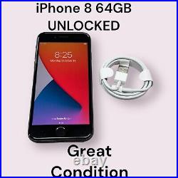 Apple iPhone 8 64GB Space Gray (UNLOCKED) A1863 (CDMA + GSM)