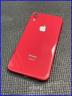 Apple iPhone XR 64GB Product Red Carrier Unlocked CRACKED BACK