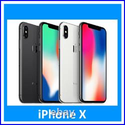 Apple iPhone X 256 GB All Colors Fully Unlocked Very Good Condition