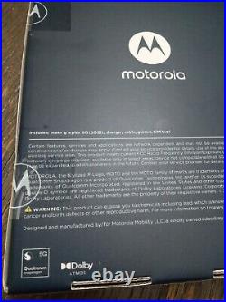 BRAND NEW Motorola Moto G Stylus 5G GSM 2022 128GB BLUE, Unlocked & (Sealed)