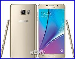 Brand New Samsung Galaxy Note 5 GOLD 64GB Unlocked Mobile Smart Phone-1Year Wty
