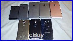 Cell phone lot. Iphones and Galaxys