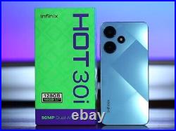Cheap Infinix Hot 30i Factory Unlocked Android Cell Phone 128G Memory 4G LTE BK