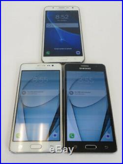 Dealer Lot Of 3 Samsung Android Smartphones Galaxy On5 & Galaxy J7 Metro PCS