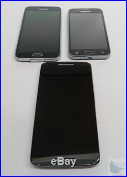 Dealer Lot Of 3 Verizon Android Cell Phones Smartphones Samsung & Motorola