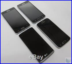 Dealer Lot Of 4 Metro PCS GSM Android Cell Phones Smartphones LG & Samsung