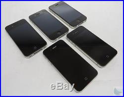 Dealer Lot Of 5 Apple iPhone 4s A1387 16GB Black Verizon Smartphones Cell Phones