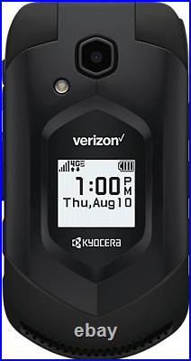 GOOD 6/10 Kyocera DuraXV 4G LTE E4610 16GB Black Verizon RUGGED Flip Phone