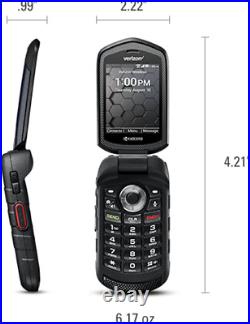GOOD 6/10 Kyocera DuraXV 4G LTE E4610 16GB Black Verizon RUGGED Flip Phone