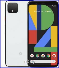 Google Pixel 4 XL, Fully Unlocked White, 64 GB, 6.3 in Screen Grade B