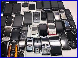 HUGE MIXED LOT OF 150+ PHONES & PARTS AS IS- Please View All Pictures