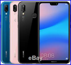 Huawei P20 Lite ANE-LX3 Dual Sim (FACTORY UNLOCKED) 5.8 4GB RAM Black Blue Pink