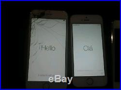 IPhon Lot 5 IPhone 5/5S/6 Broken/good Condition For Parts. Galaxy 3 yLG