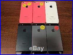 IPhone 5s lot of 6 for parts unlocked AT&T Sprint Verizon T-Mobile
