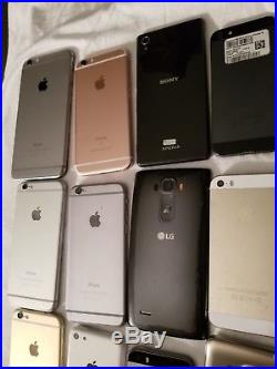 Iphone And Samsung, LG, Sony for parts or repair phone lot