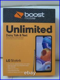 LG Stylo 6 boost mobile 64-GB Smartphone Boost Mobile Free 1 Month &2FREE GIFT