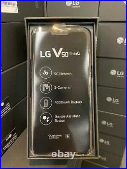 LG V50 ThinQ 5G 128GB (Sprint Unlocked) Smartphone Black NEW Read Notes