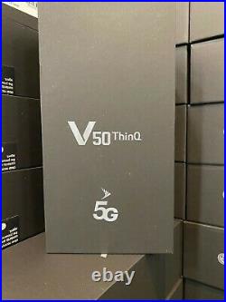 LG V50 ThinQ 5G 128GB (Sprint Unlocked) Smartphone Black NEW Read Notes