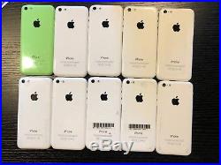 LOT of (10) iPhone 5C with CLEAR IMEI and FREE shipping