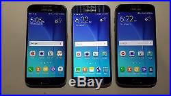 LOT of 3 Samsung Galaxy S6 32GB (2 AT&T, 1 Sprint) Very Good Cond. Only 1 issue