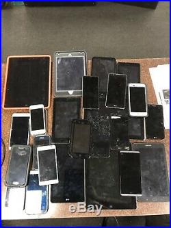 Large Broken/for Parts Cell Phone And Tablet Lot