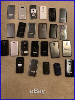 Lof of 24 phones Apple, Samsung, LG