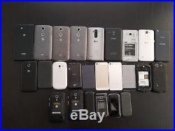 Lot 25 Of Smartphones And Cell Phones For Parts Multiple Brands And Carriers