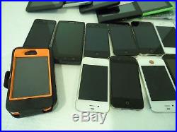 Lot AS IS Apple iPhone 4 AND 4S White & Black
