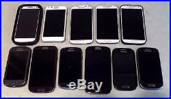 Lot Of 11 Assorted Samsung Smartphones For Repair / Parts