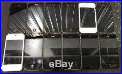 Lot Of 12 Apple iPhone 4 / 4s A1387 A1332 A1349 White Black PARTS POWERS ON