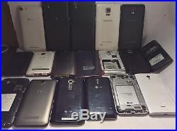 Lot Of 18 Android Phones-Samsung, ZTE, HTC, etc. Sold As Is. No Reserve/Returns